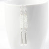 Long Rainbow Moonstone Sterling Silver Earrings