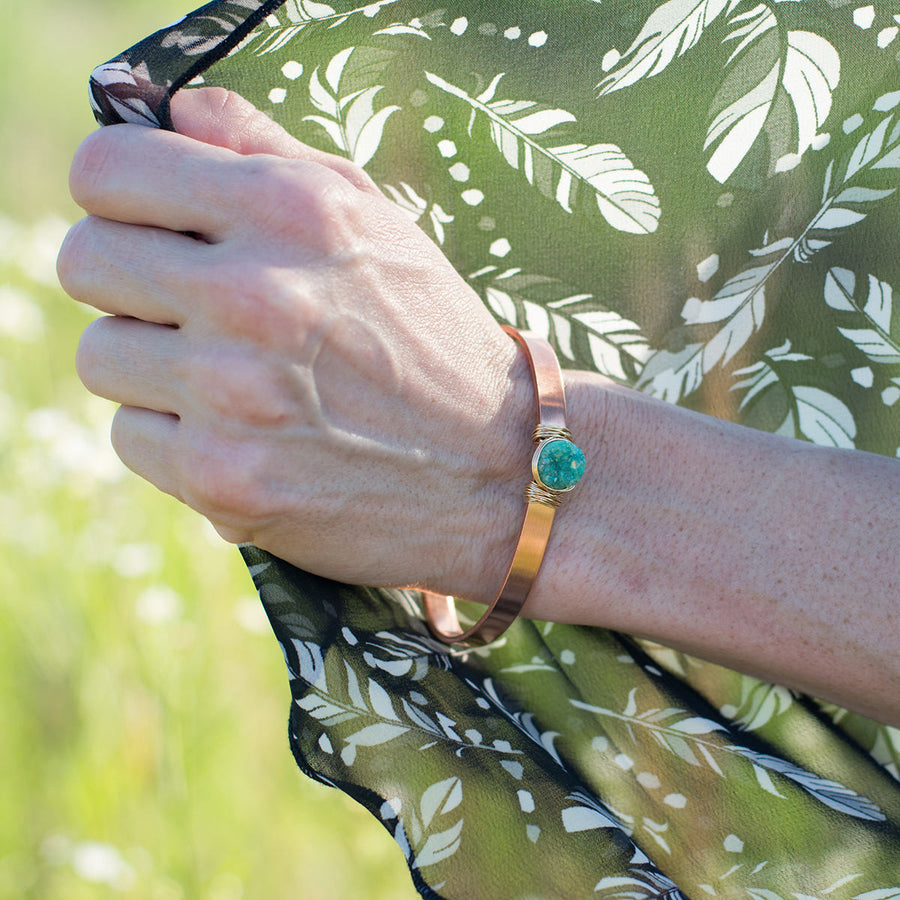 Druzy Bohemian Cuff Bracelet