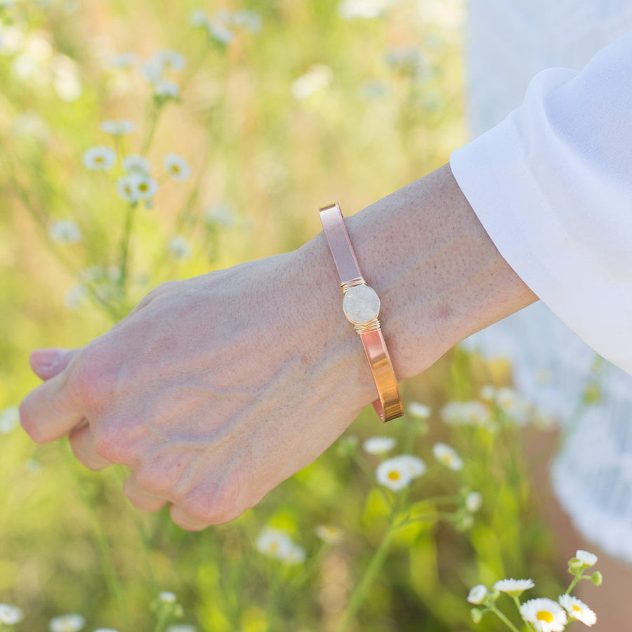 Druzy Bohemian Cuff Bracelet