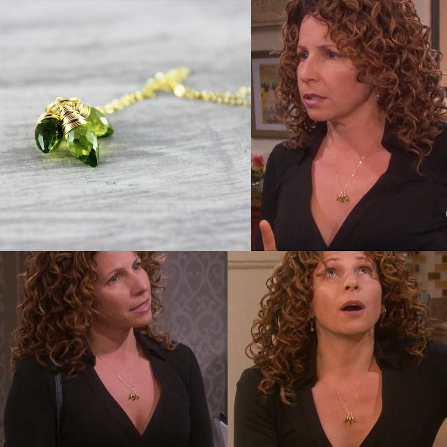 Peridot Gemstone Gold Necklace - As Worn on Days of our Lives