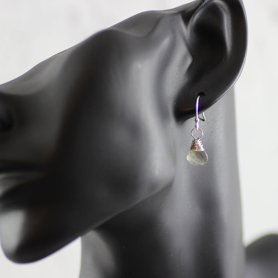 Labradorite Sterling Silver Gemstone Drop Earrings
